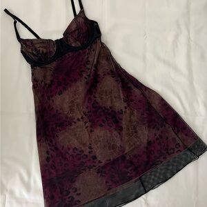 Elegant Leopard Print Chemise